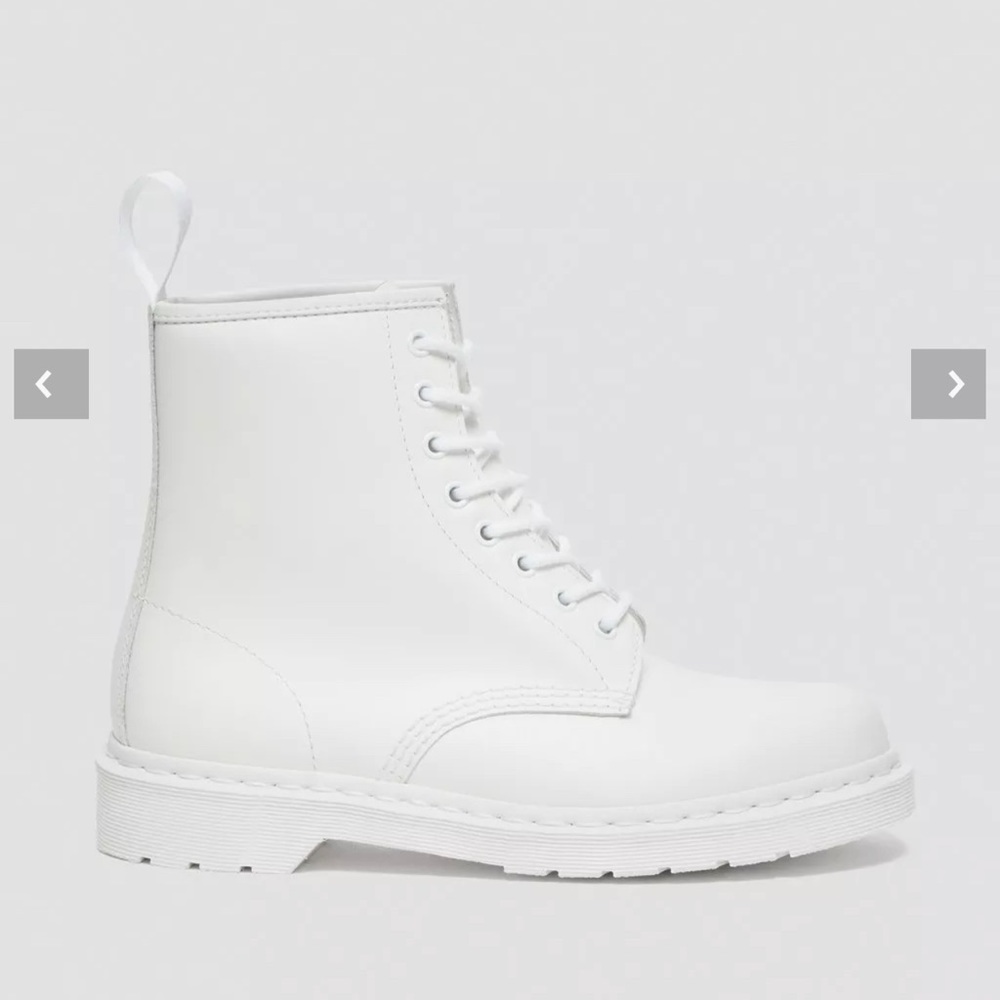Dr. Martens White 1460 Mono Boots